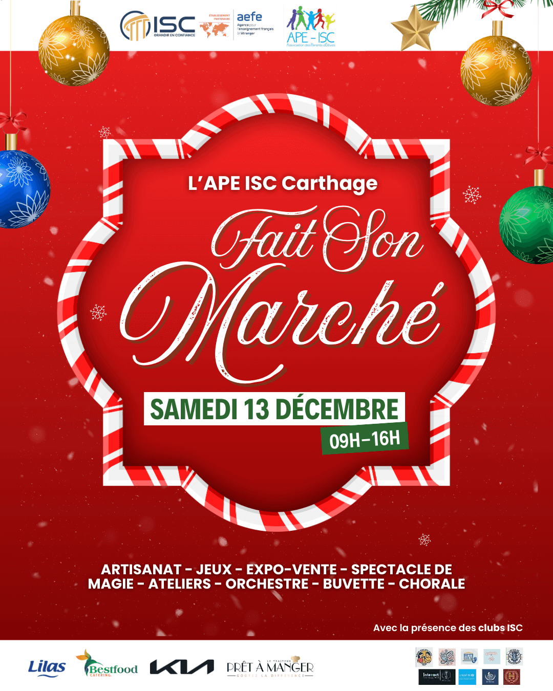 Marché ISC Carthage - Samedi 13 décembre